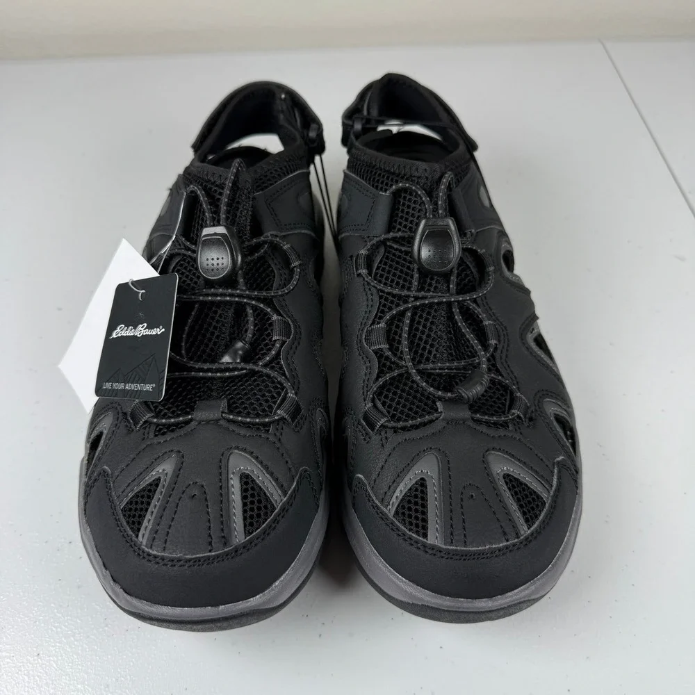 Eddie Bauer Mens 9 Laketrail Sandal Black Hiking Outdoor Gorpcore New